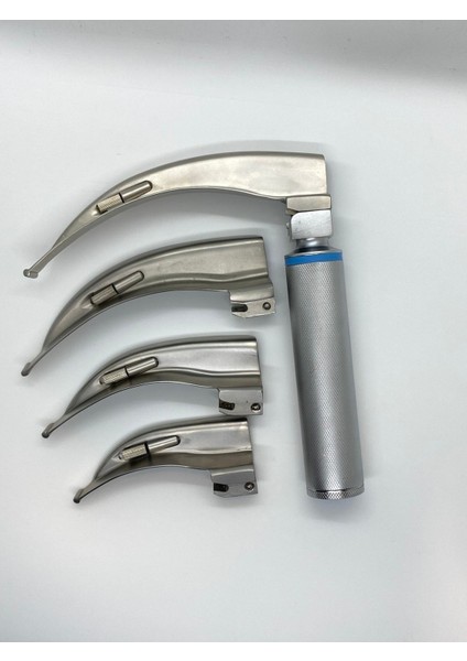 Yetişkin Laringoskop Seti, 4 Parça Makintosh Eğri Blade, Medikal Ekipman modelleri