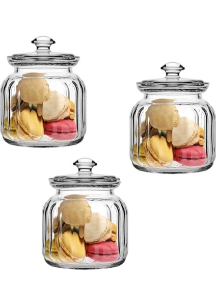 3'lü Cam Saklama Kabı Seti, 900CC, Şık ve Kullanışlı Mutfak Gereçleri fiyatları