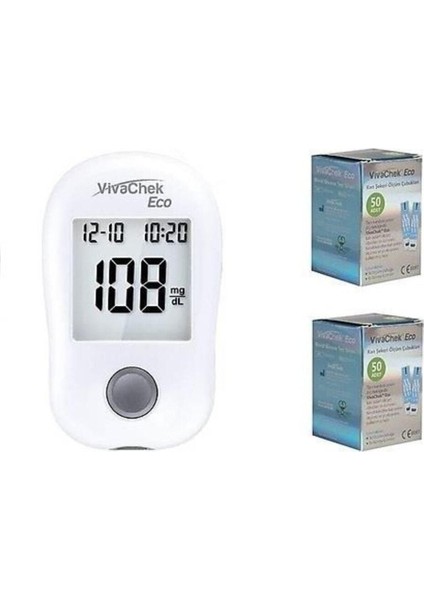 Eco Şeker Ölçüm Cihazı ve 100 Parça Strip Hediye Seti