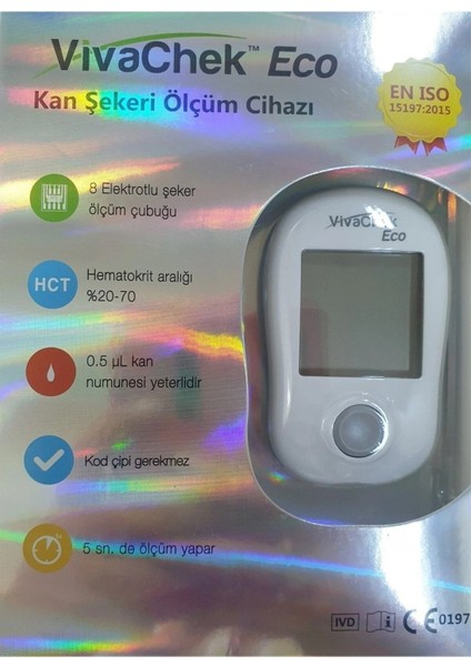 Eco Şeker Ölçüm Cihazı ve 100 Parça Strip Hediye Seti modelleri