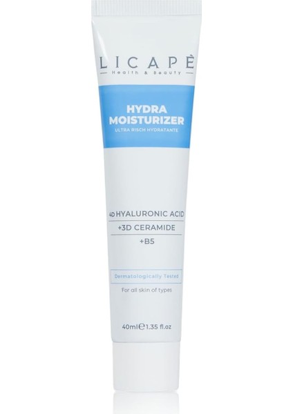 Yoğun Ne Mlendirici 4d Hyaluronik Asit Su Bazlı Moisturizer Krem 40 ml