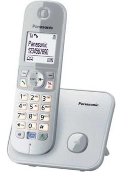 Gri Kablosuz Dect Telefon KX-TG6811, Pratik ve Şık Tasarım