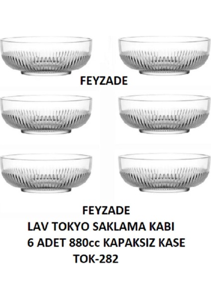 Renkli 6'lı Saklama Kabı Seti, 880CC, Kapaksız, Pratik ve Şık Tasarım