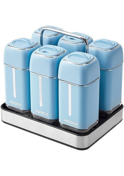 7 Parça Kare Cam Baharat Takımı, Şık ve Kullanışlı Mutfak Aksesuarı modelleri