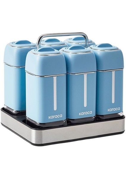 7 Parça Kare Cam Baharat Takımı, Şık ve Kullanışlı Mutfak Aksesuarı fırsatları