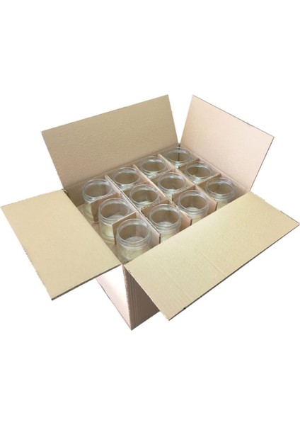 Şeffaf Cam Kavanoz Seti 300 Ml, Metal Kapak, 48 Adet fırsatları