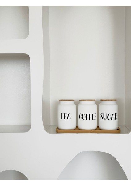 Bambu Ayaklı 3'lü Cam Kavanoz Seti, Şık ve Kullanışlı Saklama Çözümleri fiyatları