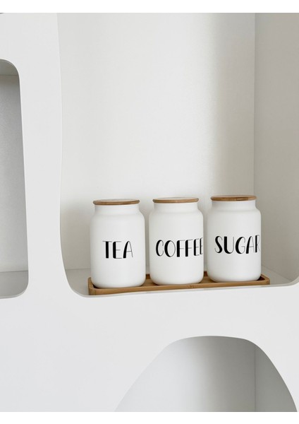 Bambu Ayaklı 3'lü Cam Kavanoz Seti, Şık ve Kullanışlı Saklama Çözümleri fırsatları