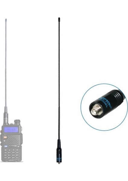 Esnek 38CM Uhf/vhf El Telsiz Anteni, Uygun ve Güçlü Bağlantı Sağlar fırsatları