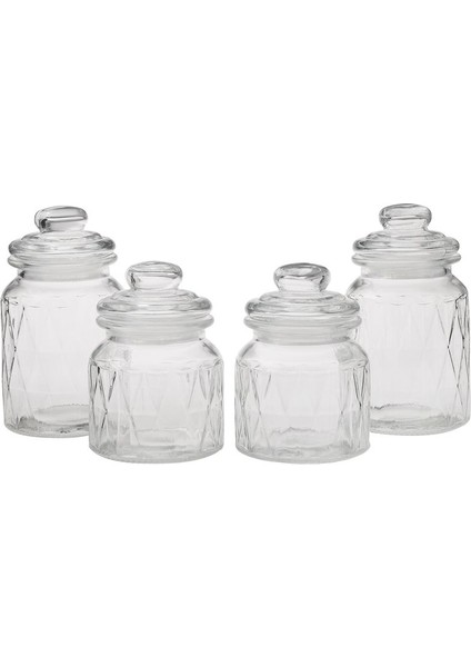 4'lü Mutfak Cam Baharat Takımı, Şık ve Dayanıklı Tasarım