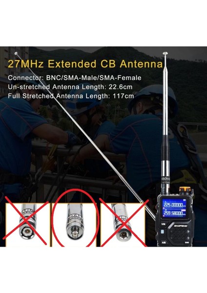 Sma Dişi Anten 23-130 cm Uzatma, 27 Mhz Cb Anten, Yüksek Kalite