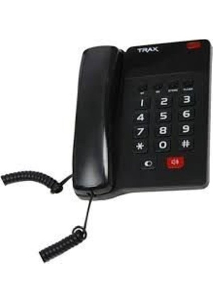 Kablolu Masaüstü Telefon Siyah Td 215 Hf, Şık ve Kullanışlı Iletişim Cihazı