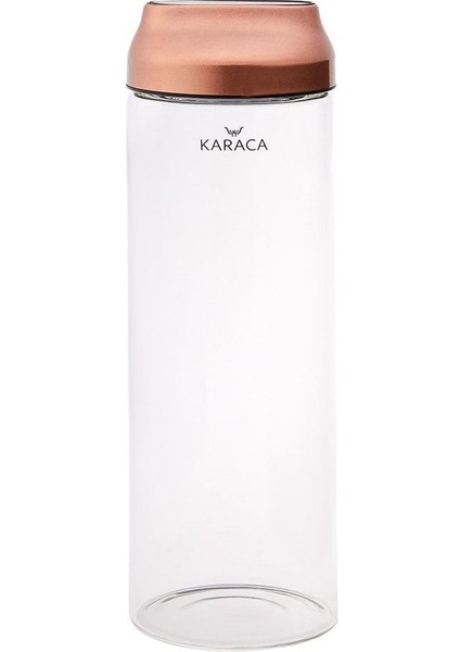 Vakumlu Cam Kavanoz Saklama Kabı Xl, Metalik Renkli, Güvenli ve Şık Saklama Çözümü