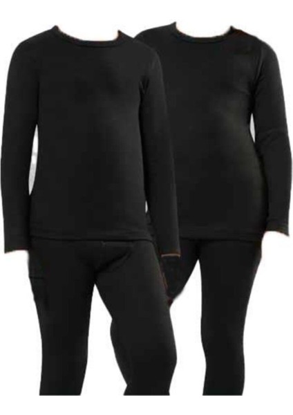 Erkek Çocuk Siyah Termal Alt Üst Takım