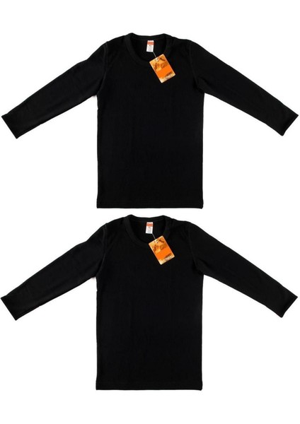 Erkek Çocuk Siyah 2'li Paket Termal Uzun Kol Fanila ELF568TUT0136T2 fiyatları
