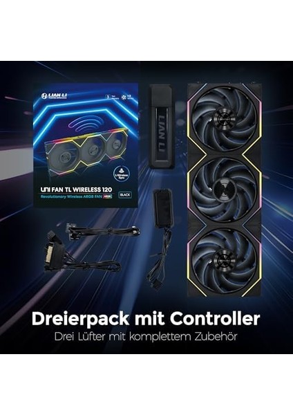 Li Uni Fan Tl Wireless 3X120MM Siyah Kasa Fanı (G99.12TL1W3B.00) modelleri