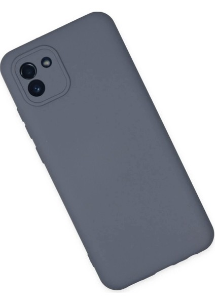 Samsung Galaxy A03 Kılıf Nano Içi Kadife Silikon - Gri modelleri