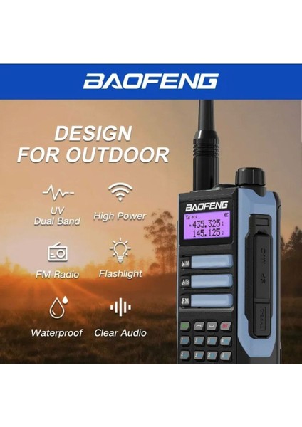 Mavi Renkli Uv-16 Pro V2 Telsiz, Yüksek Kalite ve Güçlü Bağlantı fiyatları