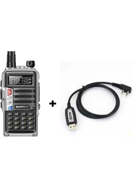 Gri Renkli Uv-S9 Plus Çok Fonksiyonlu Programlama Kablo Seti