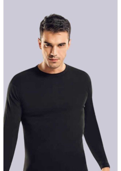 Erkek Siyah Elastan Likralı Body