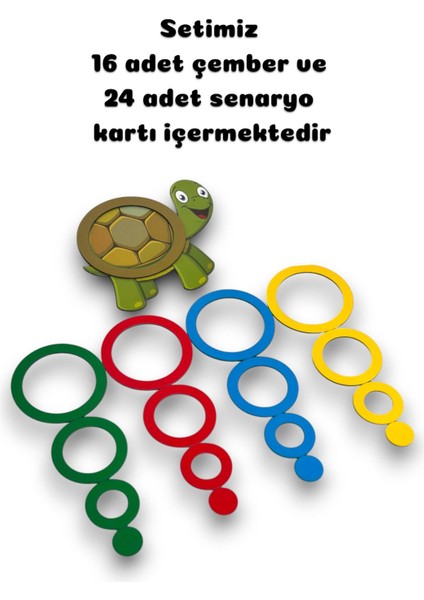 Renkli Ikili Robotik Kodlama ve Ahşap Eğitici Oyun Seti