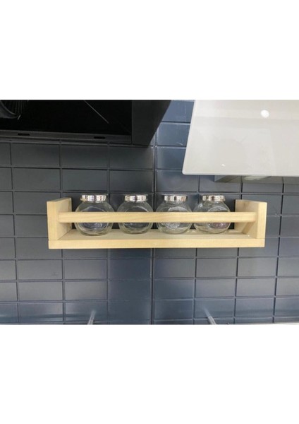 Modern Kahverengili Ahşap Duvar Rafı, Mutfağınıza Şıklık Katacak.