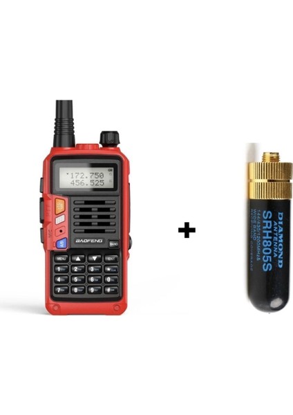 Kırmızı Bıdık Anten V2 - Uv-S9 Plus Model, Yüksek Performans ve Kalite