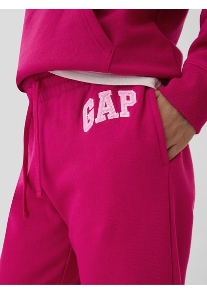 Kadın Pembe Gap Logo Fleece Jogger Eşofman Altı modelleri