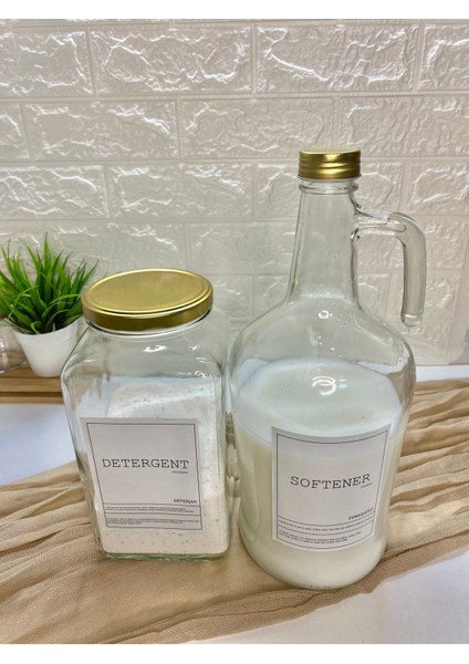 2'li 3000ML Gold Kapaklı Deterjan ve Yumuşatıcı Seti, Turuncu Renkli fırsatları