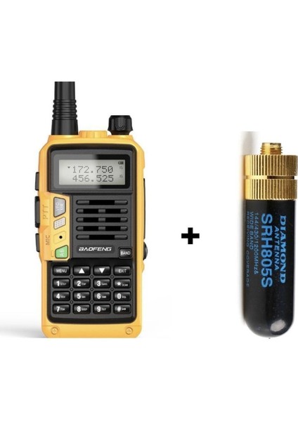 Uv-S9 Plus Sarı ve Bıdık Anten Seti, Yüksek Kaliteli Bağlantı Sağlar