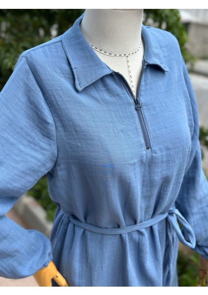 Kadın Müslin Kumaş Gömlek Elbise fırsatları