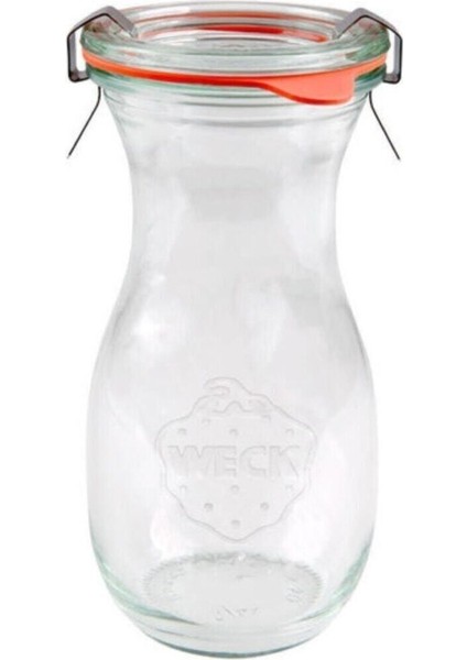 290 ml Cam Saklama Kavanozu Seti, Şık ve Kullanışlı, 3 Adet Beyaz Renkli.