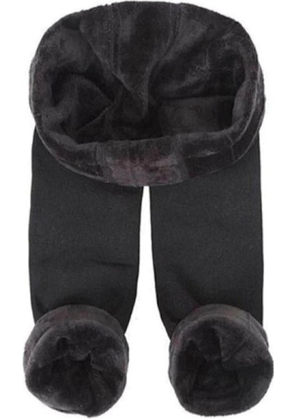 Kadın Siyah Içi Peluşlu Kışlık Termal Tayt fiyatları