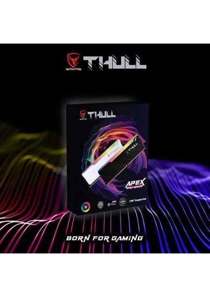 Apex 32GB Kıts (2X16GB) 6000MHZ CL30 1.3V Rgb Black Heatsınk Ddr5 Ram THL-PCAPX4800D5-32G-B modelleri