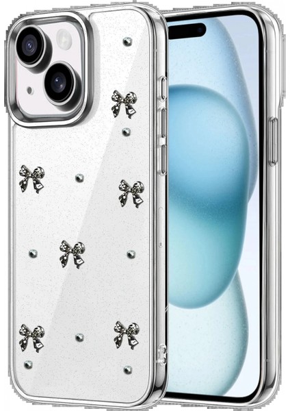Apple iPhone 15 Fiyonk Desenli Kapak - Desen 10