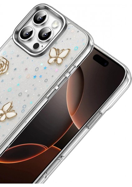 Apple iPhone 15 Fiyonk Desenli Kapak - Desen 8 fiyatları