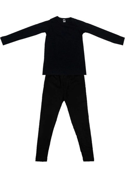 Erkek Çocuk Termal Alt- Üst Set Takım Siyah