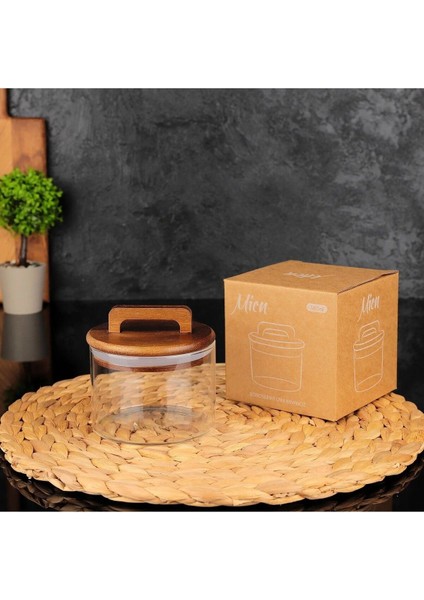 3'lü Vakumlu Akasya Kapaklı Cam Baharatlık Seti, Şık ve Kullanışlı Tasarım modelleri