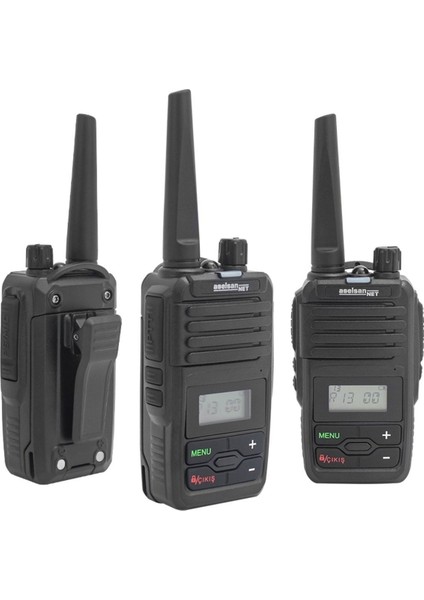 LCD Ekranlı 16 Kanal El Telsizi, 12 Km Menzil, Açık Alan, Net Görüntü