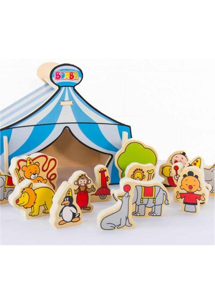 Renkli Ahşap Sirk Oyuncak Seti, Eğlenceli ve Güvenli Oyun Keyfi fiyatları