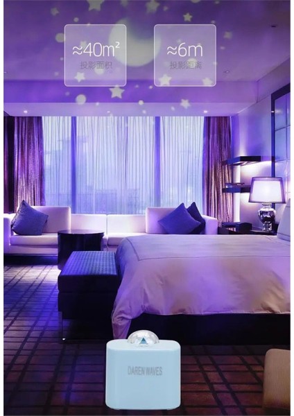 Renkli Yıldızlı Gökyüzü Projeksiyon Gece Lambası, Yatak Odası Dekoru fırsatları