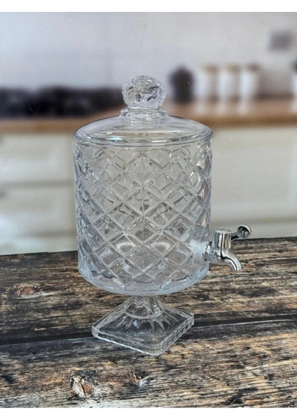 4,5 Litre Şeffaf Cam Su Sebili, Sağlıklı ve Dayanıklı Tasarım fiyatları