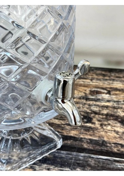 4,5 Litre Şeffaf Cam Su Sebili, Sağlıklı ve Dayanıklı Tasarım fırsatları