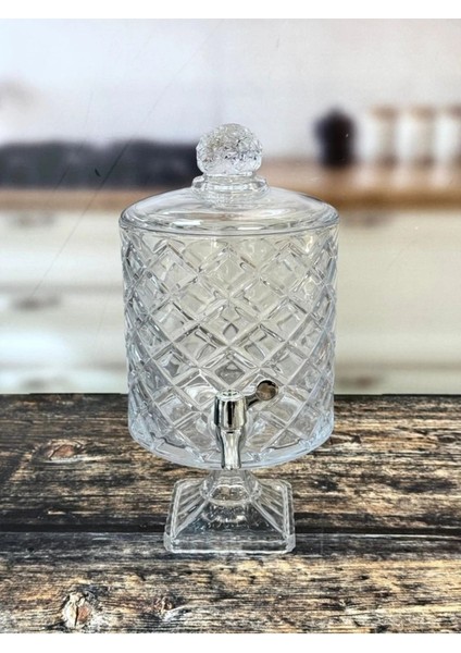 4,5 Litre Şeffaf Cam Su Sebili, Sağlıklı ve Dayanıklı Tasarım indirimleri