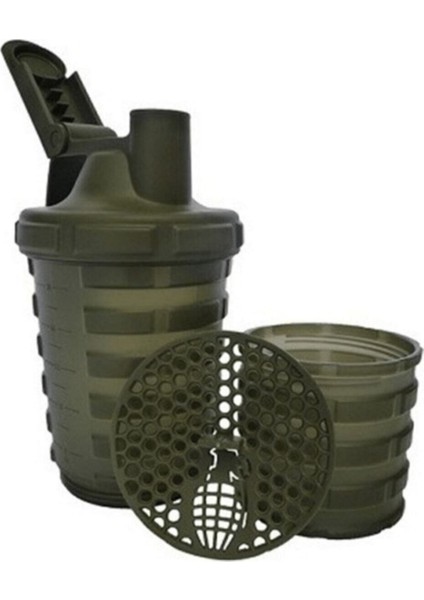 600 ml Haki Şeffaf Spor Şişe, Dayanıklı ve Hafif Tasarım