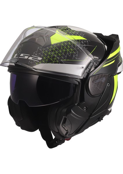 Advant 2 Astral Neon Sarı Çene Açılır Motosiklet Kaskı