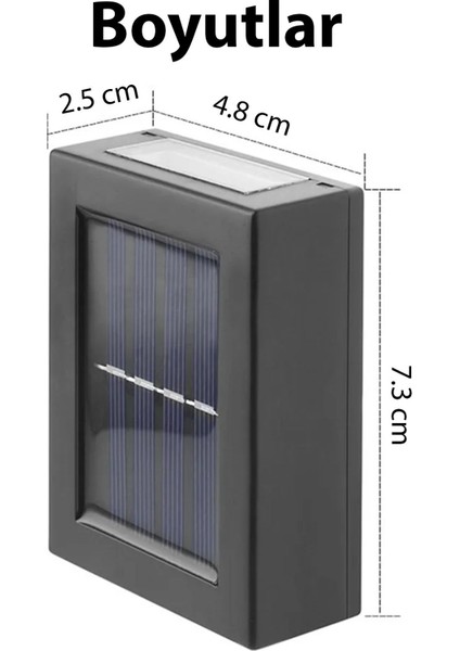 Haki Renkli Su Geçirmez Güneş Enerjili LED Aydınlatma