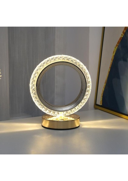 Şarjlı Yuvarlak Kristal Elmas Masa Lambası, Akıllı Akrilik LED Gece Işığı fiyatları