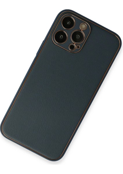 iPhone 13 Pro Kılıf Coco Deri Silikon Kapak - Mavi fiyatları