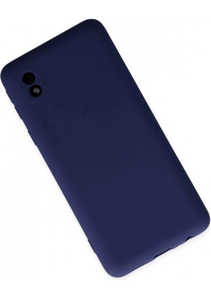 Samsung Galaxy A01 Core Kılıf Nano Içi Kadife Silikon - Lacivert modelleri